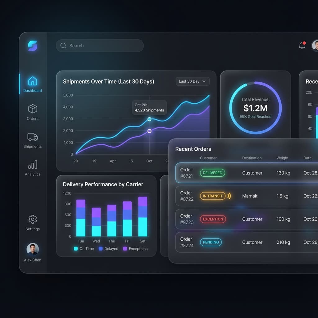 ByeLabel Dashboard Interface